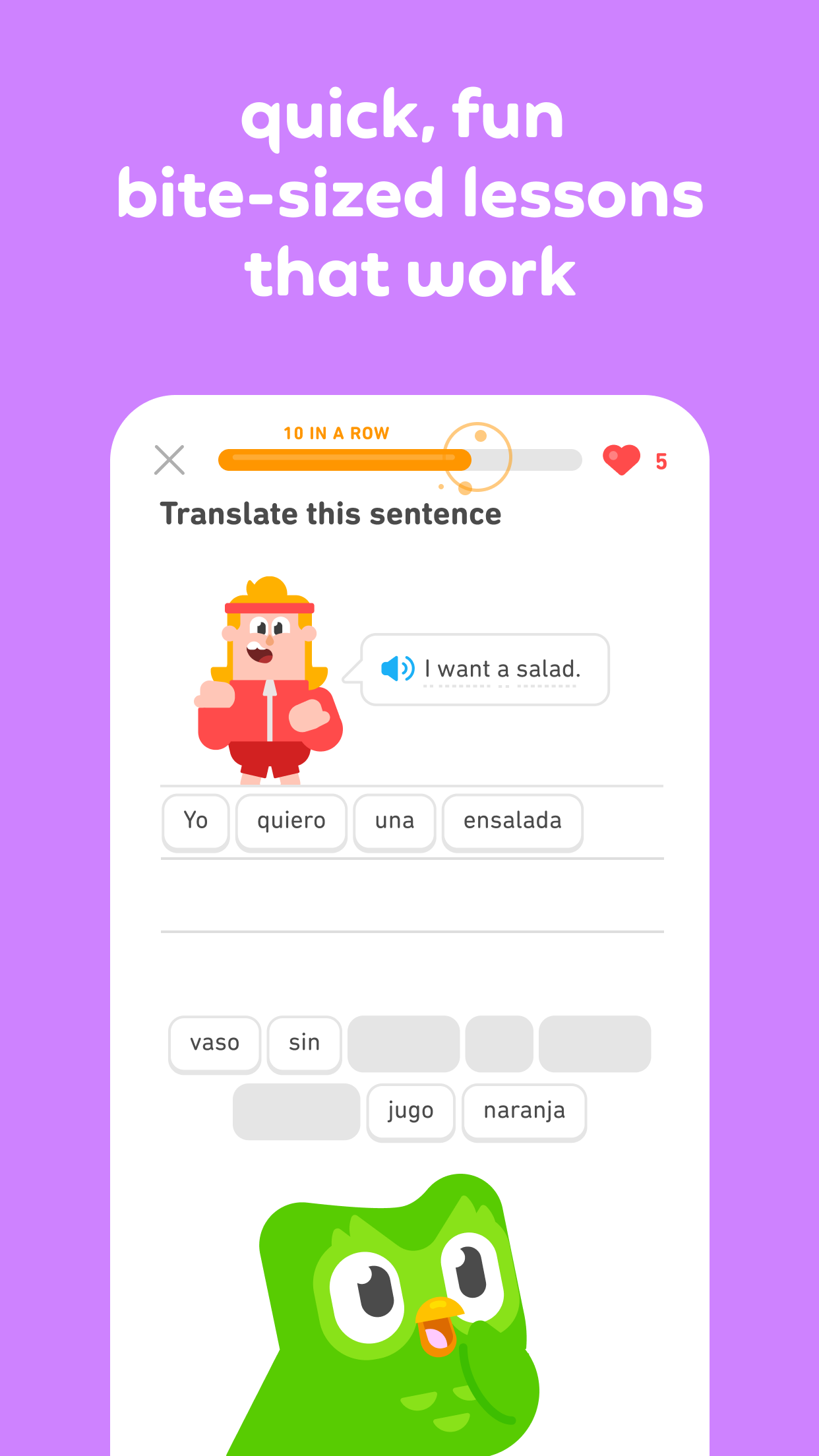 Duolingo Max app screenshot